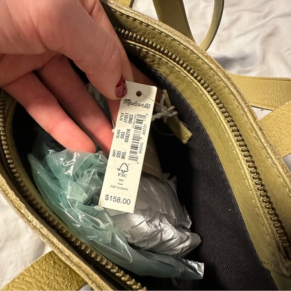 Madewell Green Zip Top Transport Crossbody - Picture 5 of 7